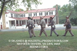 Civil War re-enactors in front of Hanover Tavern, Hanover, VA 23069