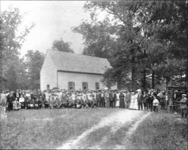 1890's photo of Slash Church, Peakes, VA - Hanover County